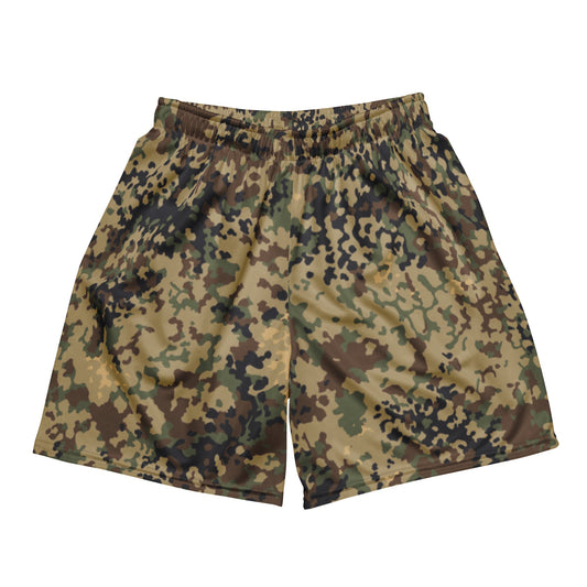 German Flecktarn Multi-terrain CAMO Unisex mesh shorts - 2XS - Mesh Shorts