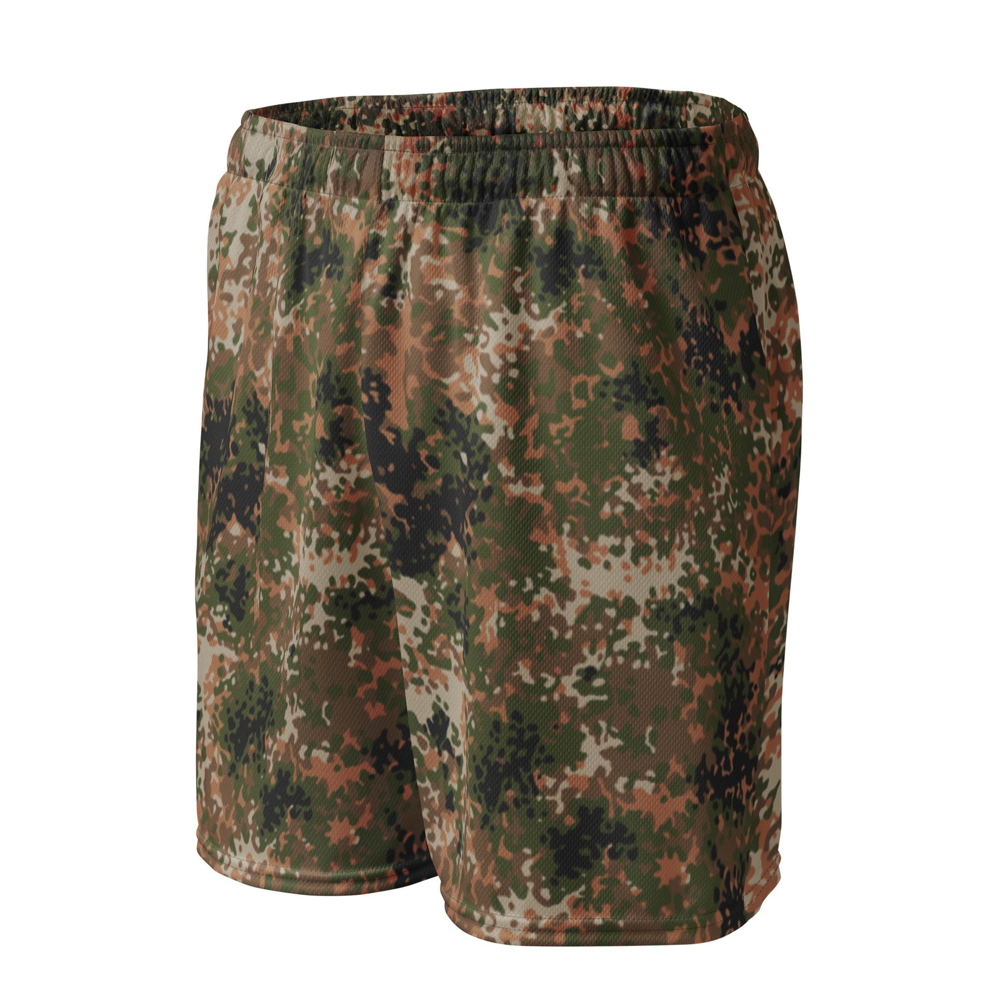 German Flecktarn Multi-terrain CAMO Unisex Mesh Shorts