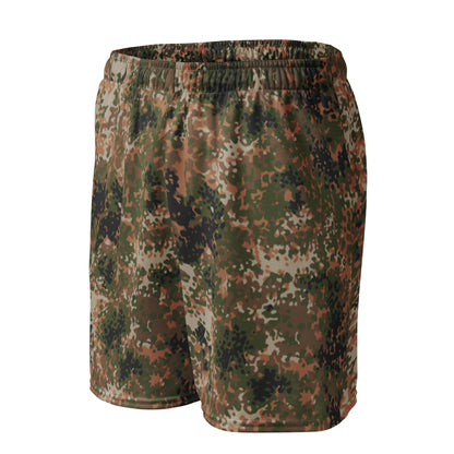 German Flecktarn Multi-terrain CAMO Unisex Mesh Shorts