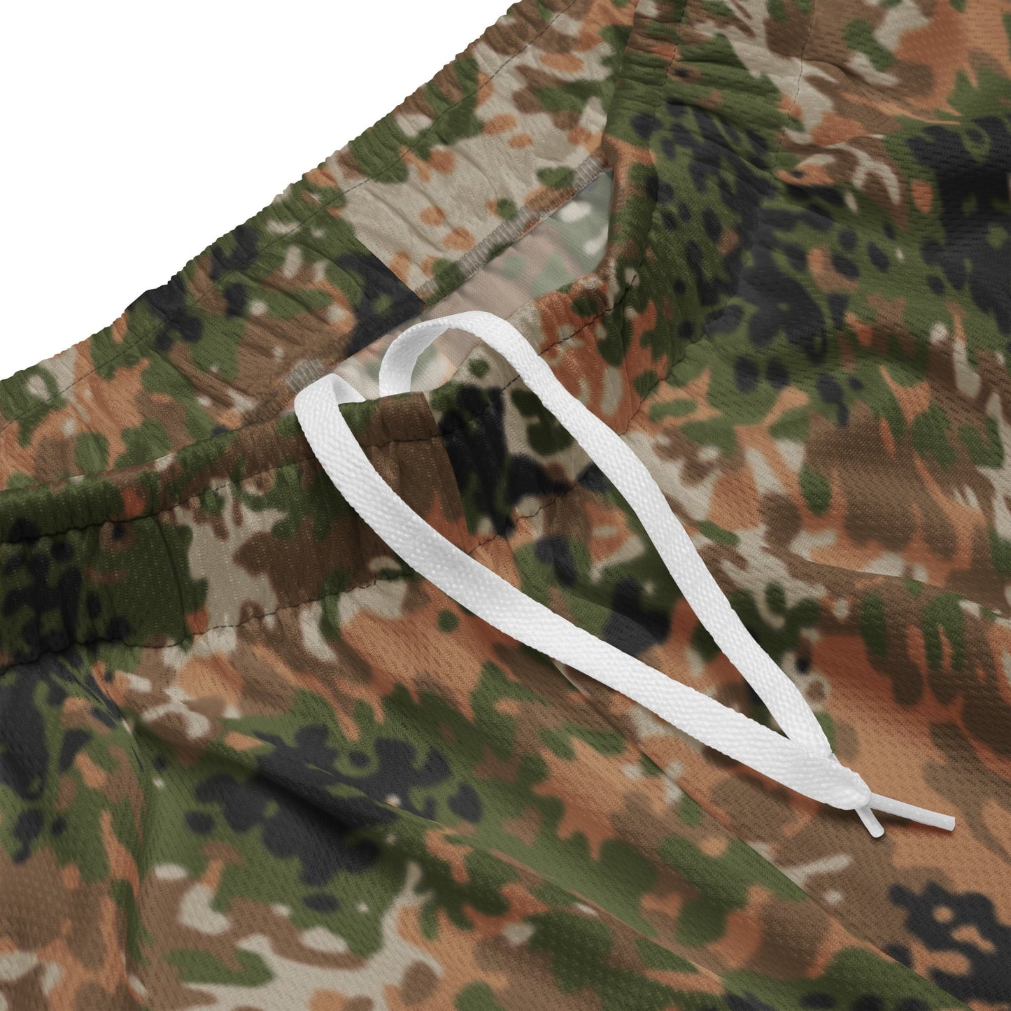 German Flecktarn Multi-terrain CAMO Unisex Mesh Shorts