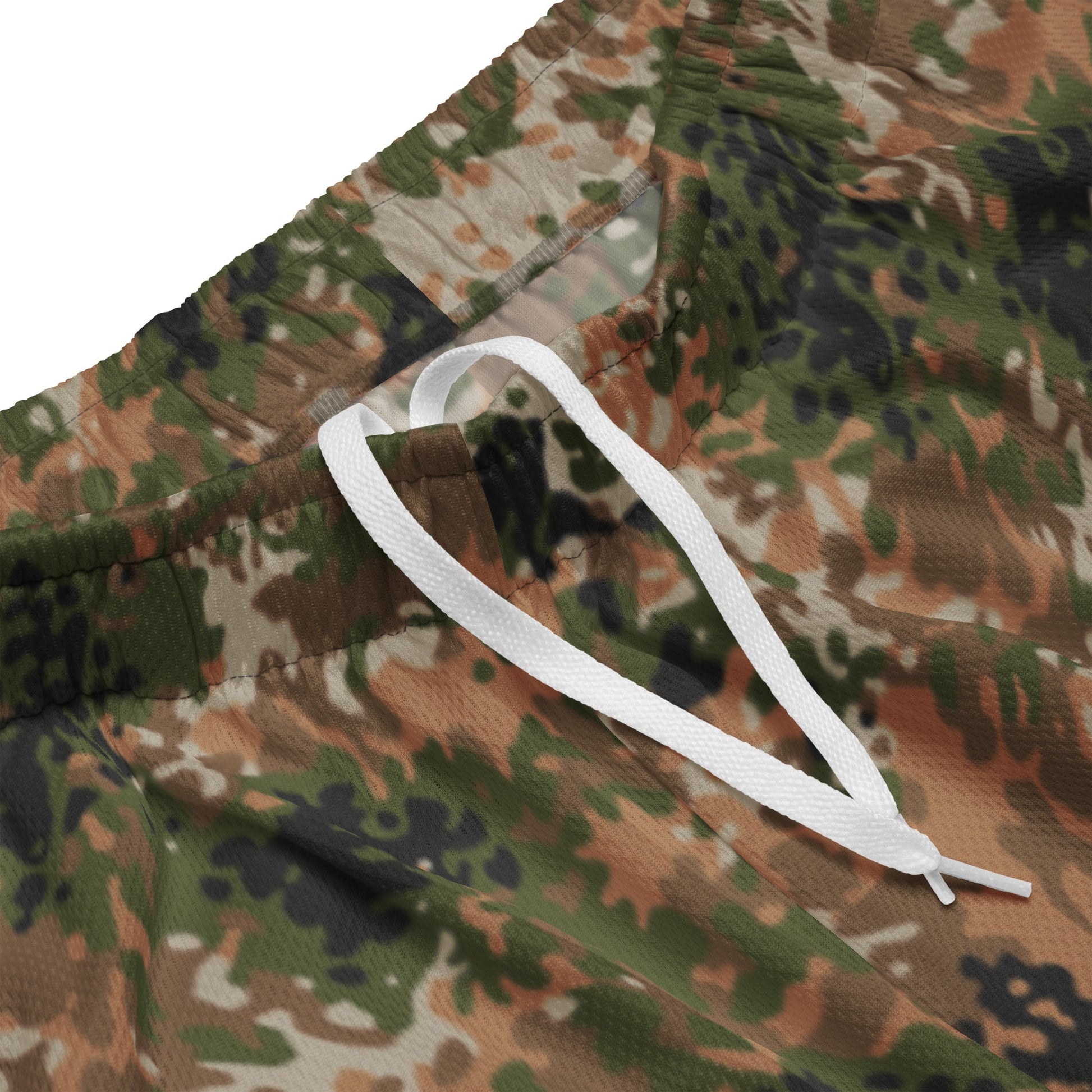 German Flecktarn Multi-terrain CAMO Unisex Mesh Shorts