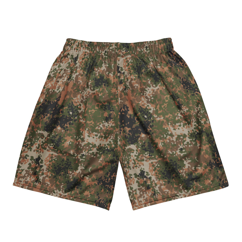Flecktarn Bundeswehr Multi-Terrain CAMO Unisex Mesh Shorts