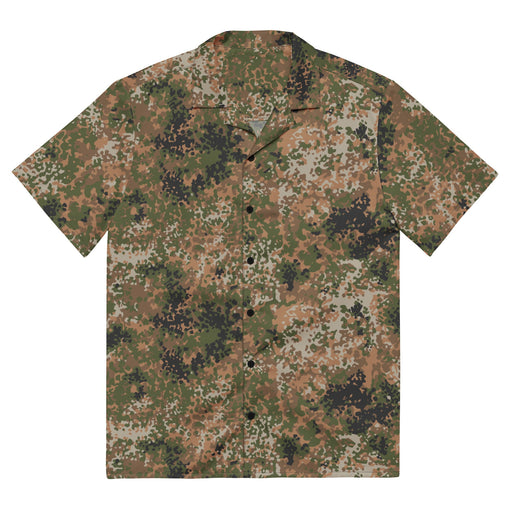 Flecktarn Bundeswehr Multi-Terrain CAMO Unisex Short-Sleeve Button Shirt - Button-Up
