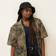 Flecktarn Bundeswehr Multi-Terrain CAMO Unisex Short-Sleeve Button Shirt - Button-Up