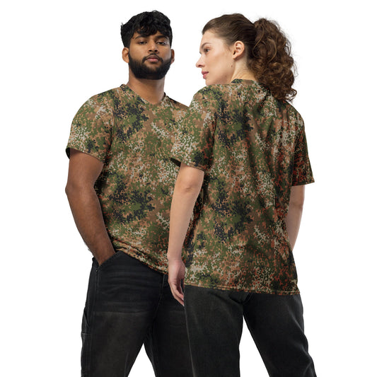 German Flecktarn Multi-terrain CAMO Unisex Sports Jersey - 2XS