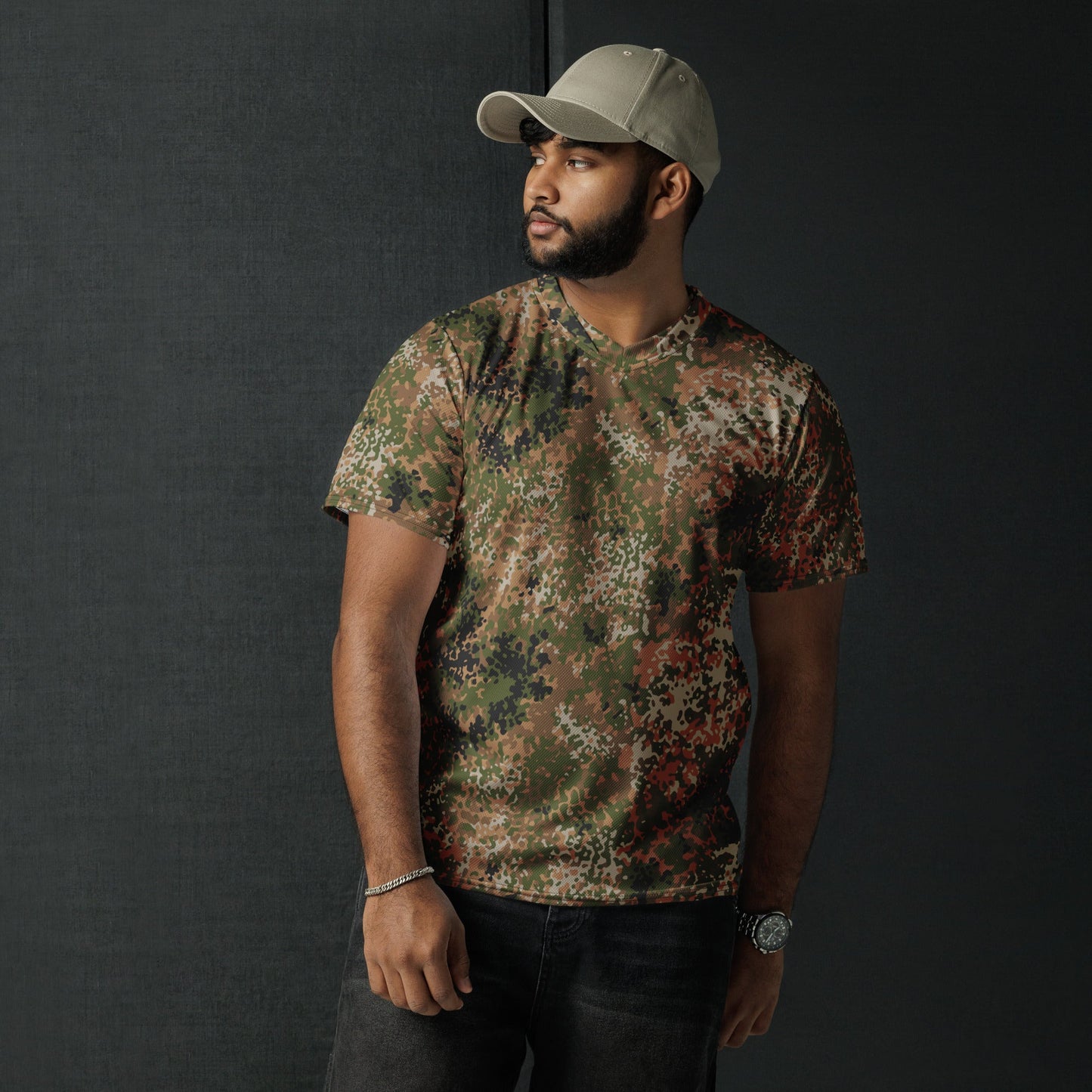 German Flecktarn Multi-terrain CAMO Unisex Sports Jersey