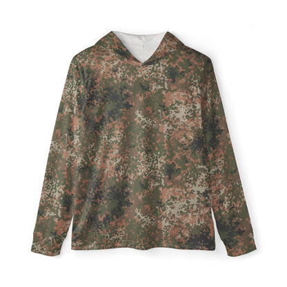 German Flecktarn Multi-terrain CAMO Unisex Sports Warmup Hoodie - XS