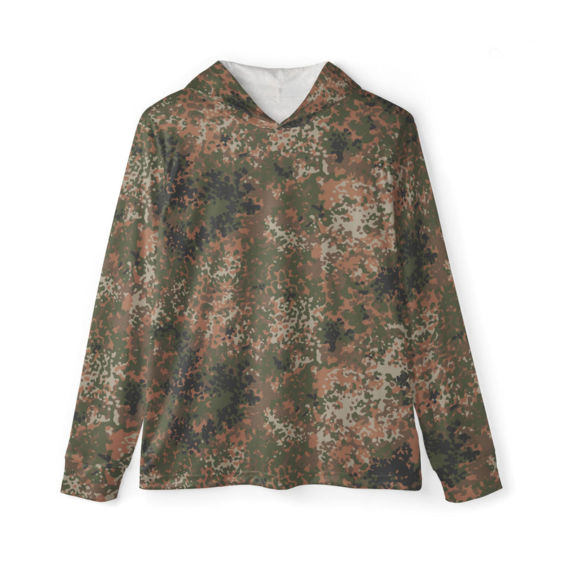 Flecktarn Bundeswehr Multi-Terrain CAMO Unisex Sports Warmup Hoodie - XS