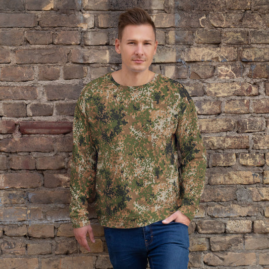 German Flecktarn Multi-terrain CAMO Unisex Sweatshirt - 2XS