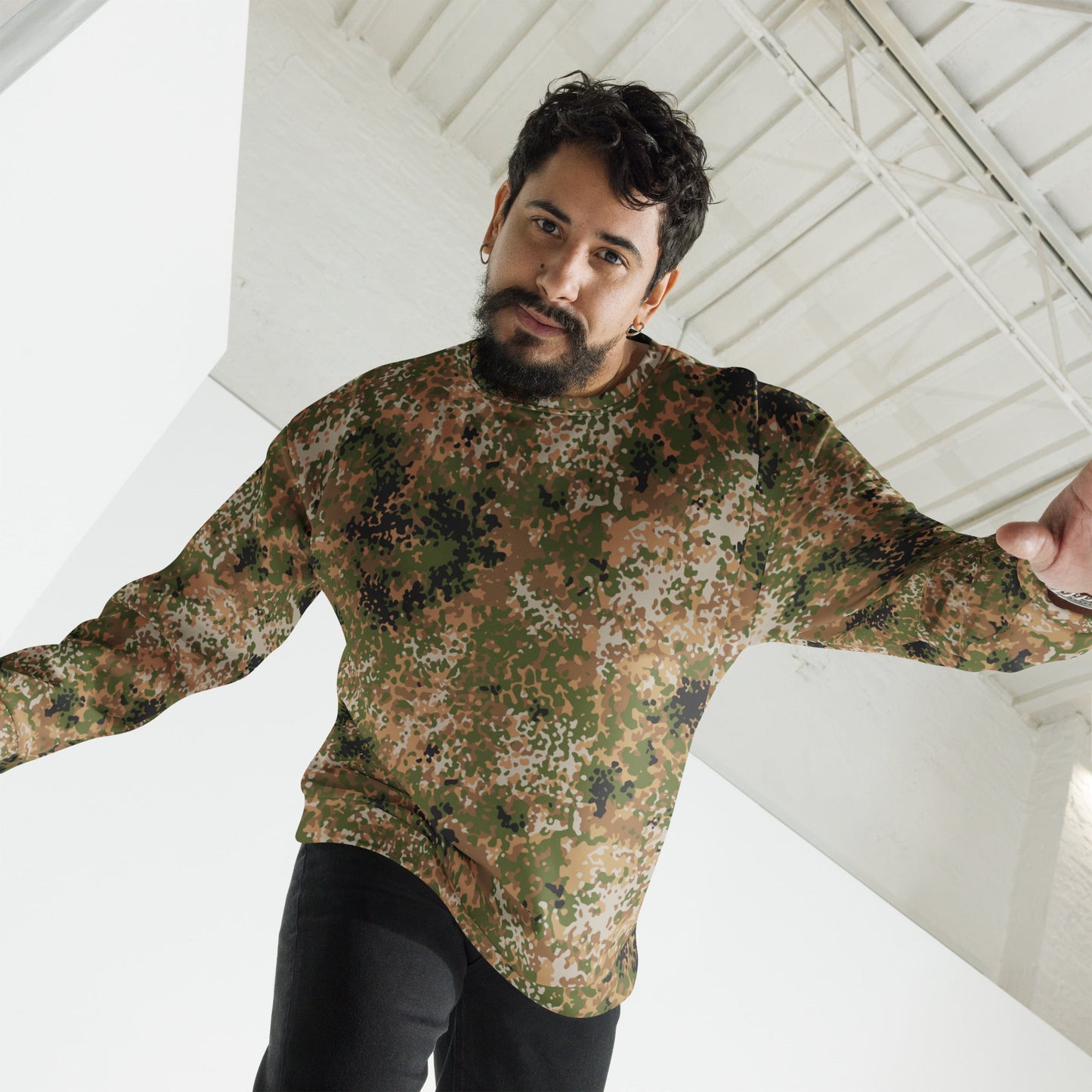 German Flecktarn Multi-terrain CAMO Unisex Sweatshirt