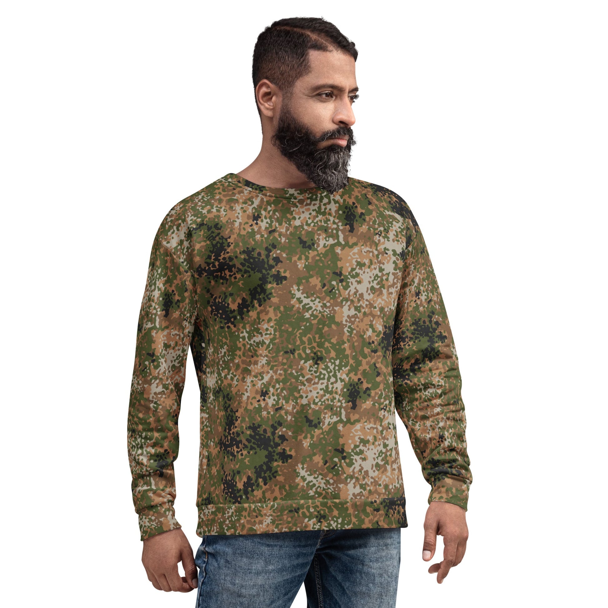 German Flecktarn Multi-terrain CAMO Unisex Sweatshirt