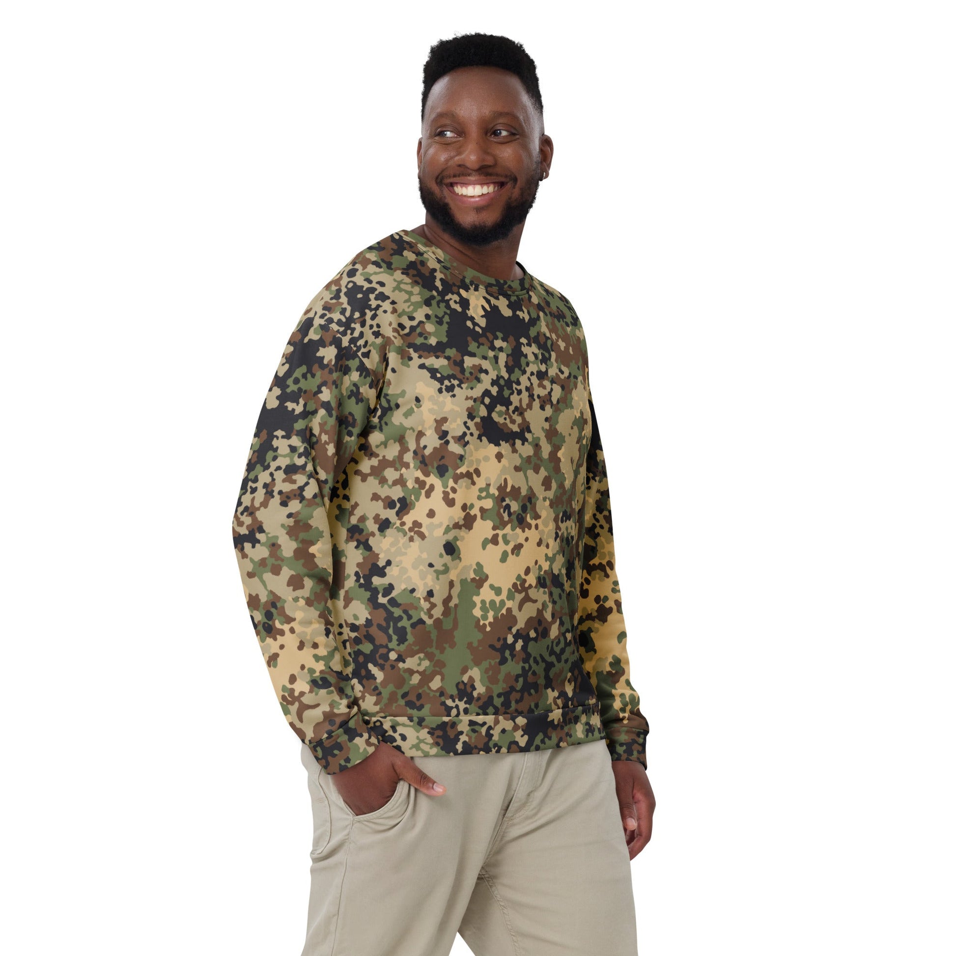 German Flecktarn Multi-terrain CAMO Unisex Sweatshirt - Sweatshirts