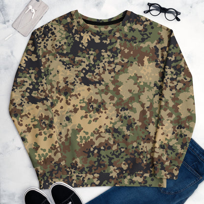 German Flecktarn Multi-terrain CAMO Unisex Sweatshirt - Sweatshirts