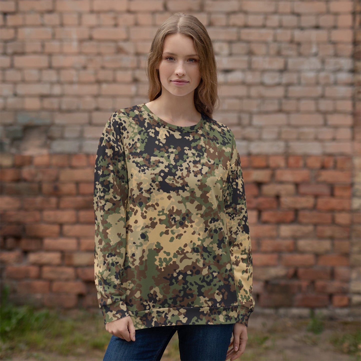 German Flecktarn Multi-terrain CAMO Unisex Sweatshirt - Sweatshirts