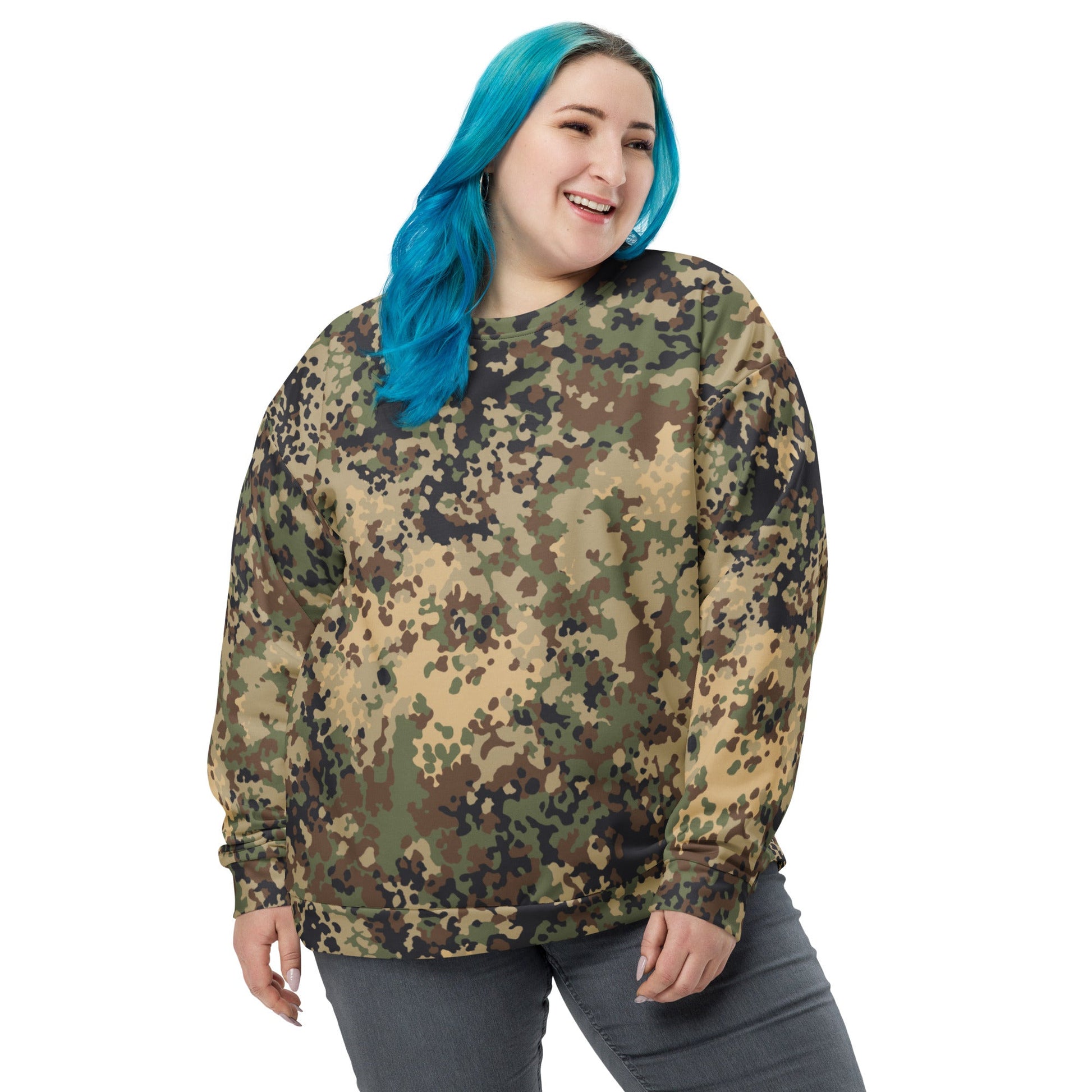 German Flecktarn Multi-terrain CAMO Unisex Sweatshirt - Sweatshirts