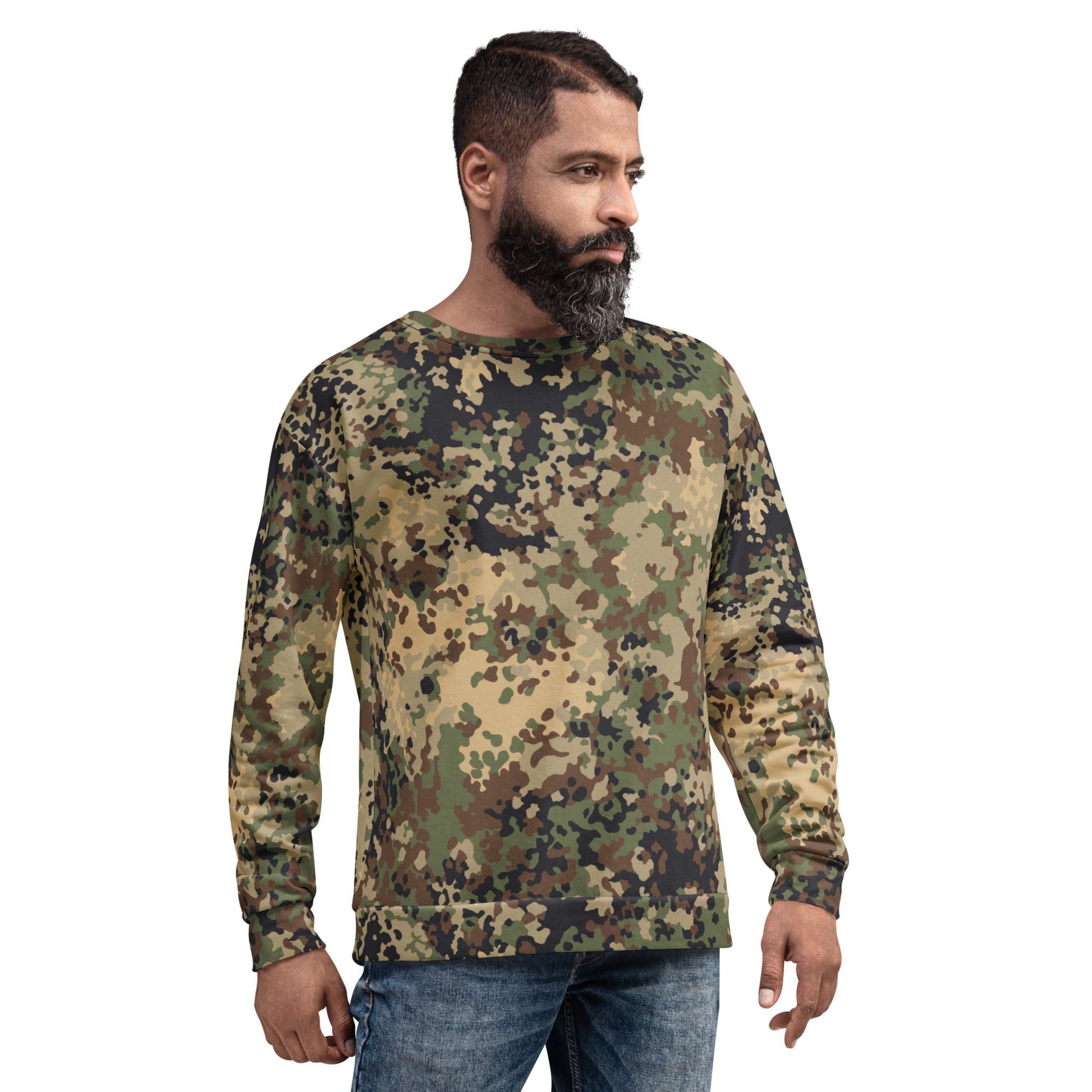 German Flecktarn Multi-terrain CAMO Unisex Sweatshirt - Sweatshirts