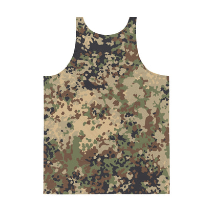 German Flecktarn Multi-terrain CAMO Unisex Tank Top - Tops