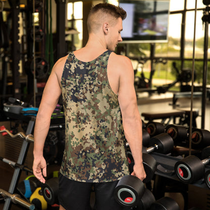 German Flecktarn Multi-terrain CAMO Unisex Tank Top - Tops
