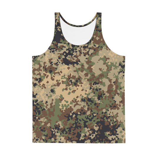 German Flecktarn Multi-terrain CAMO Unisex Tank Top - Tops