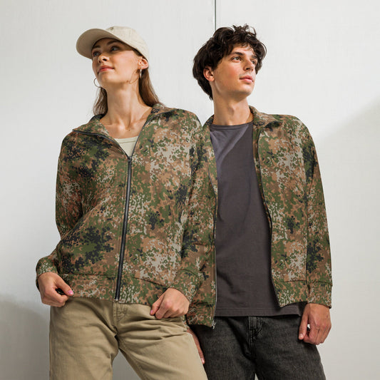 German Flecktarn Multi-terrain CAMO Unisex Track Jacket - 2XS