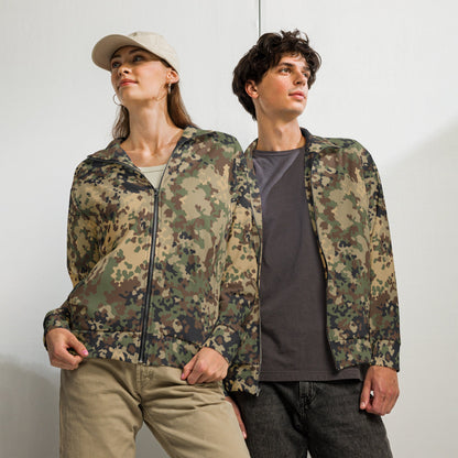 German Flecktarn Multi-terrain CAMO Unisex track jacket - 2XS - Track Jackets