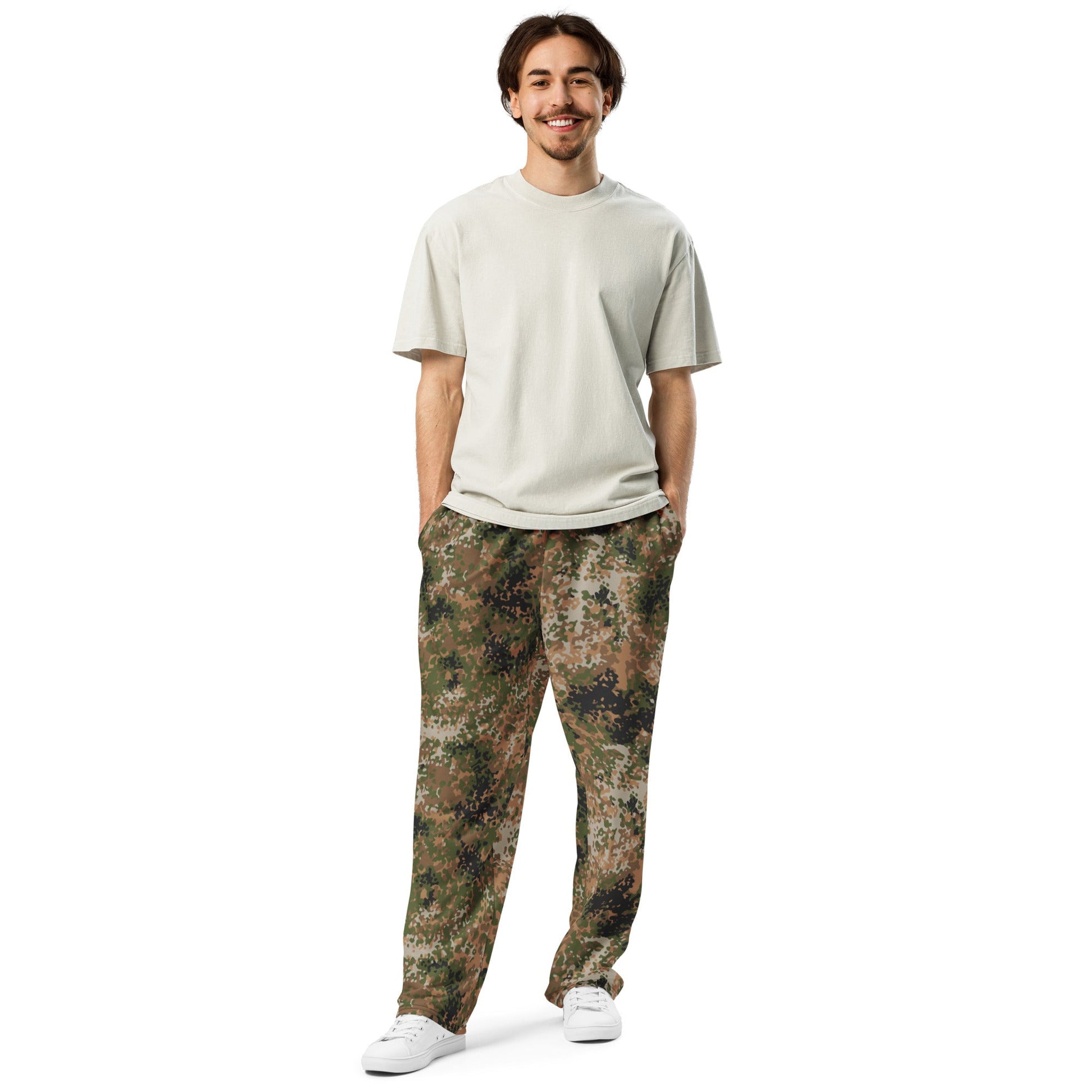 German Flecktarn Multi-terrain CAMO Unisex Wide-Leg Joggers