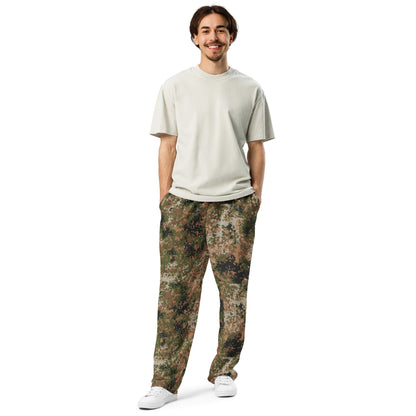 German Flecktarn Multi-terrain CAMO Unisex Wide-Leg Joggers