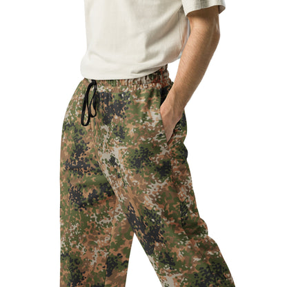 German Flecktarn Multi-terrain CAMO Unisex Wide-Leg Joggers