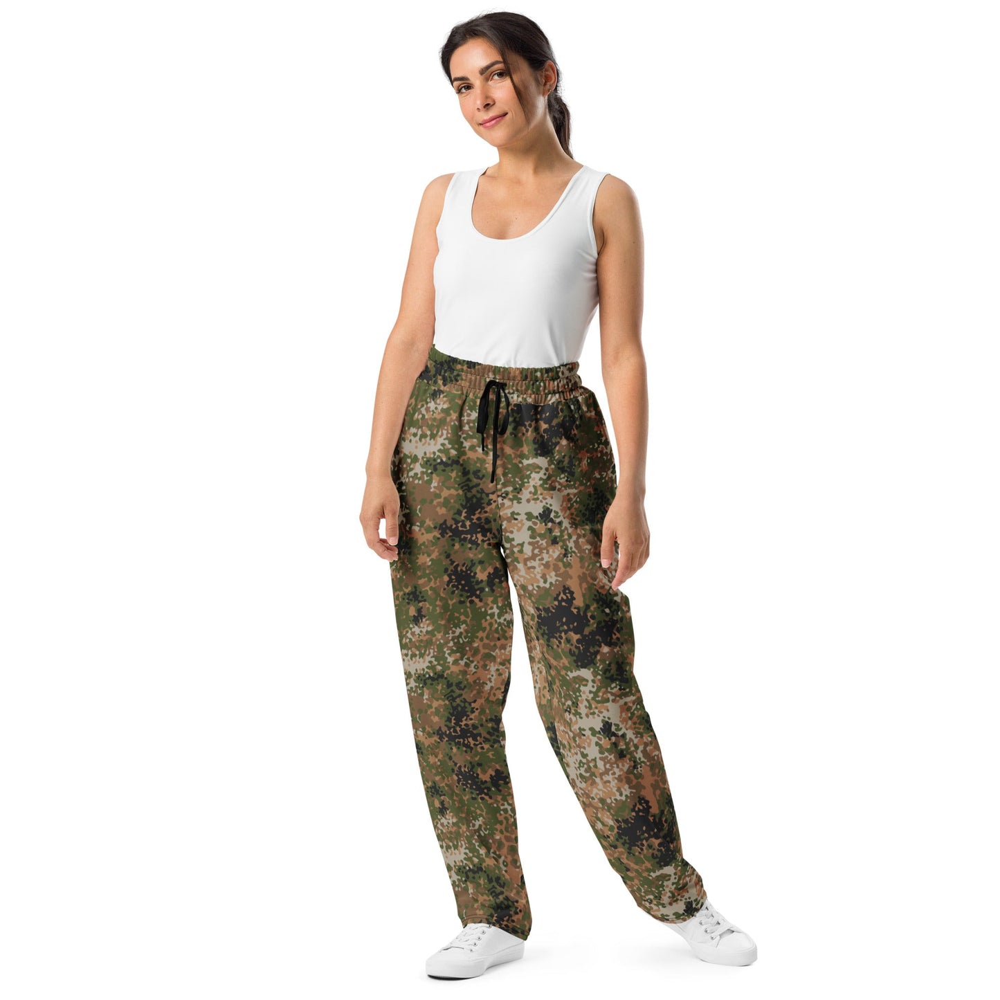 German Flecktarn Multi-terrain CAMO Unisex Wide-Leg Joggers