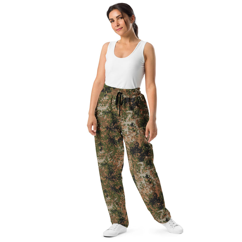 Flecktarn Bundeswehr Multi-Terrain CAMO Unisex Wide-Leg Joggers