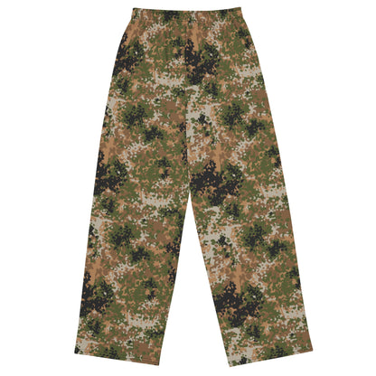 German Flecktarn Multi-terrain CAMO Unisex Wide-Leg Leisure Pants
