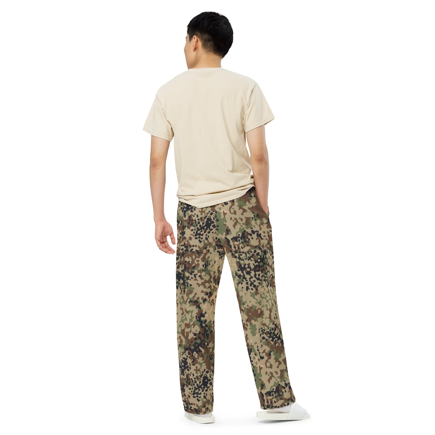 German Flecktarn Multi-terrain CAMO unisex wide-leg pants - Wide-leg Pants