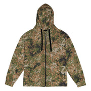 Flecktarn Bundeswehr Multi-Terrain CAMO Unisex Zip Hoodie - 2XS