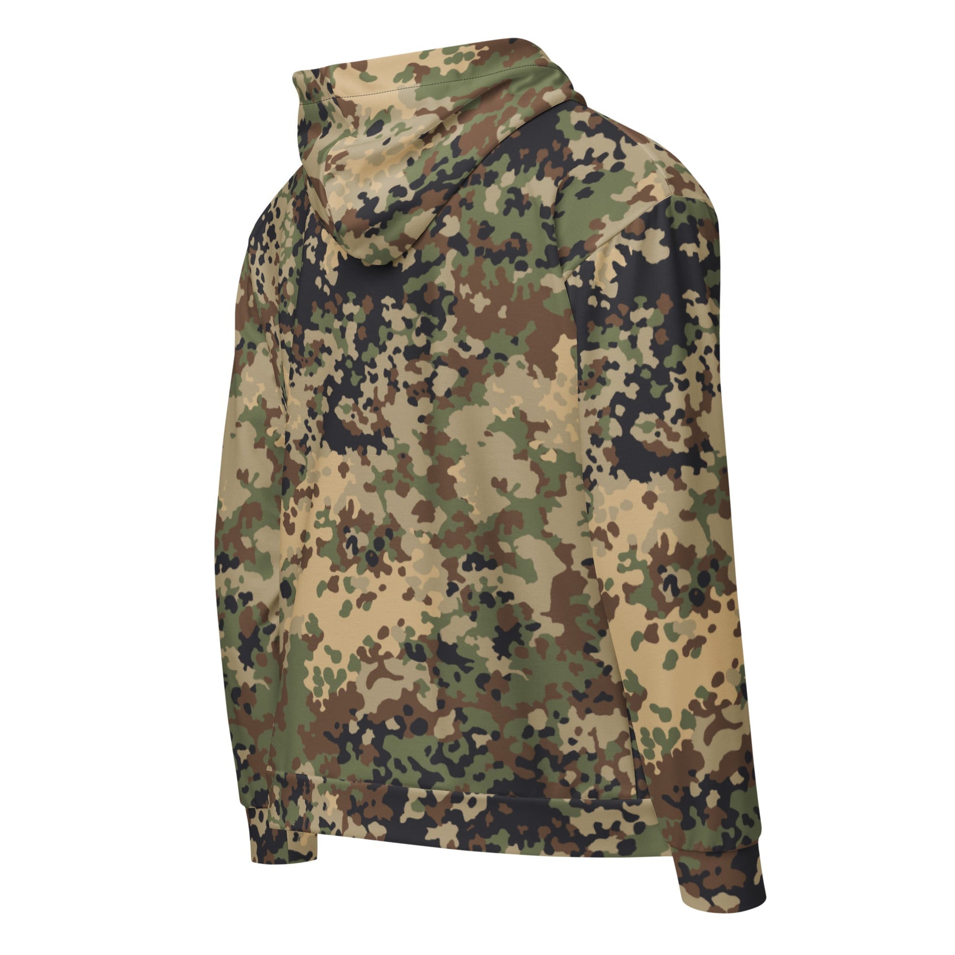 German Flecktarn Multi-terrain CAMO Unisex zip hoodie - Zip Hoodies
