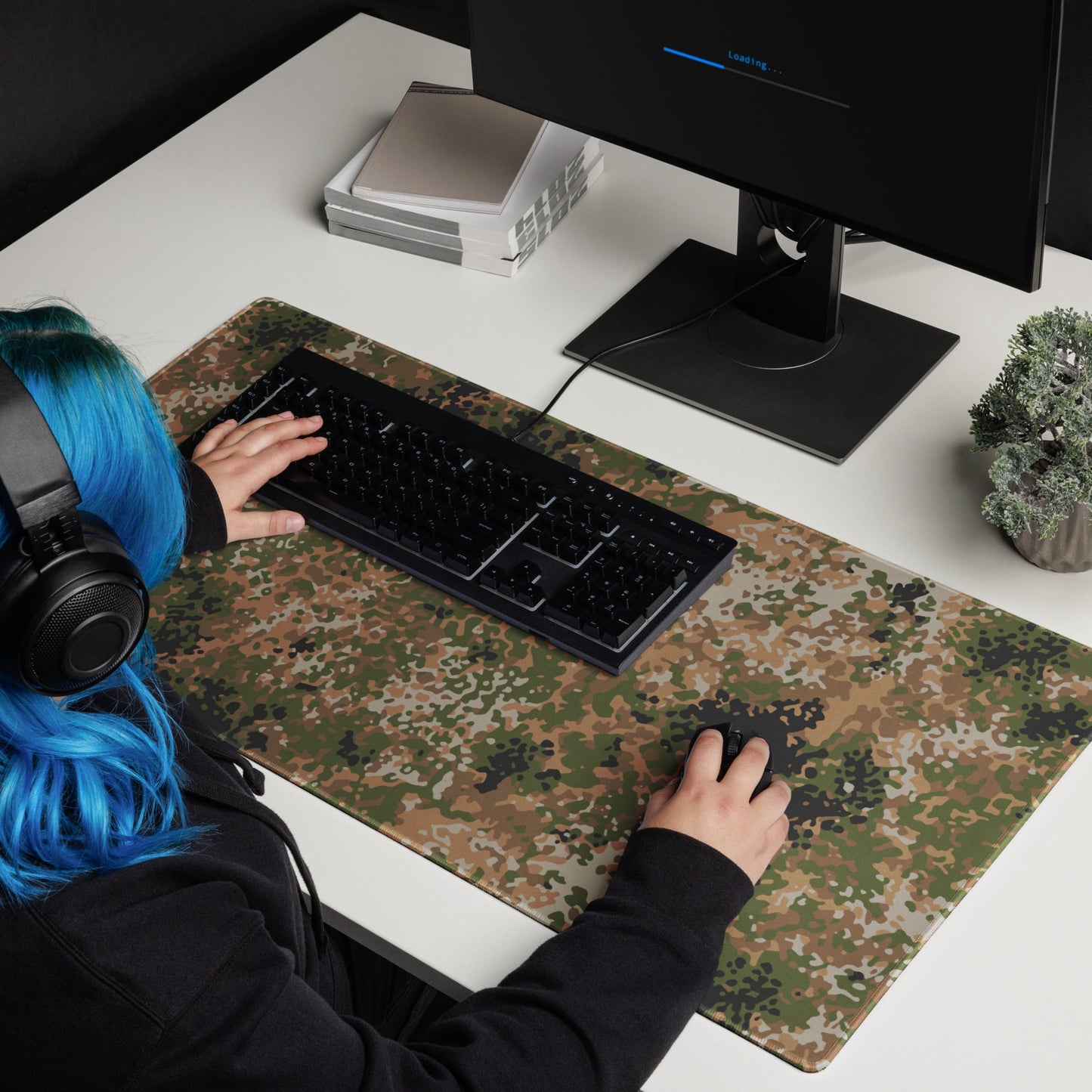 German Flecktarn Multi-terrain CAMO Universal Large Desk Pad