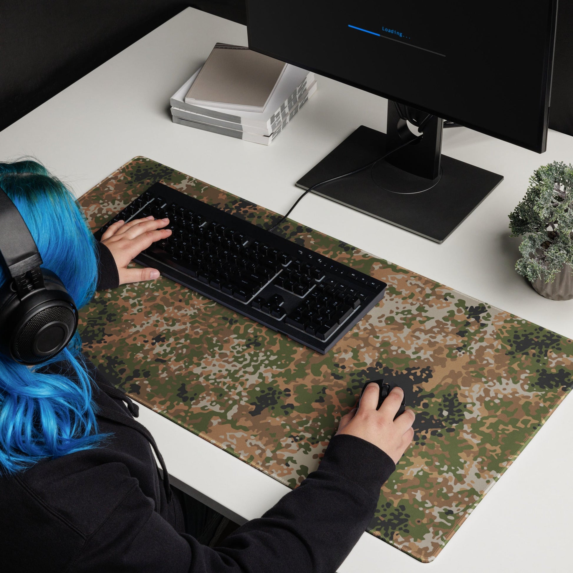 German Flecktarn Multi-terrain CAMO Universal Large Desk Pad