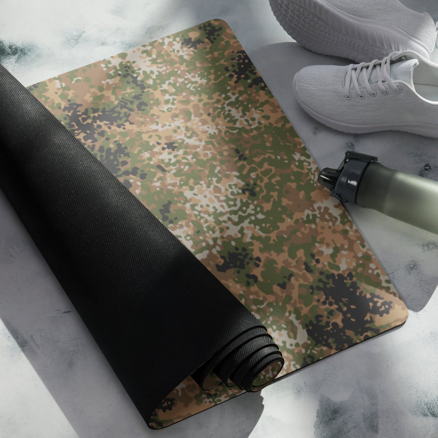 German Flecktarn Multi-terrain CAMO Yoga Mat