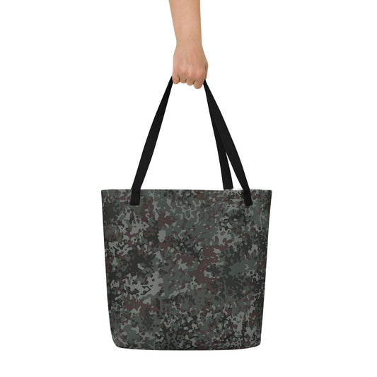 German Flecktarn Night Ops CAMO Large Tote Bag