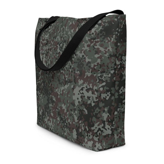 German Flecktarn Night Ops CAMO Large Tote Bag