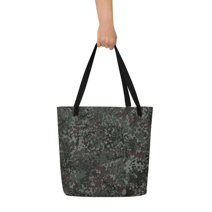 German Flecktarn Night Ops CAMO Large Tote Bag