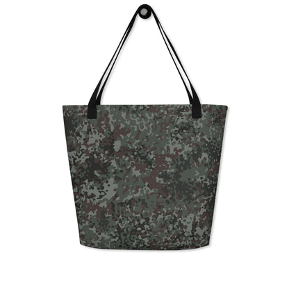 German Flecktarn Night Ops CAMO Large Tote Bag