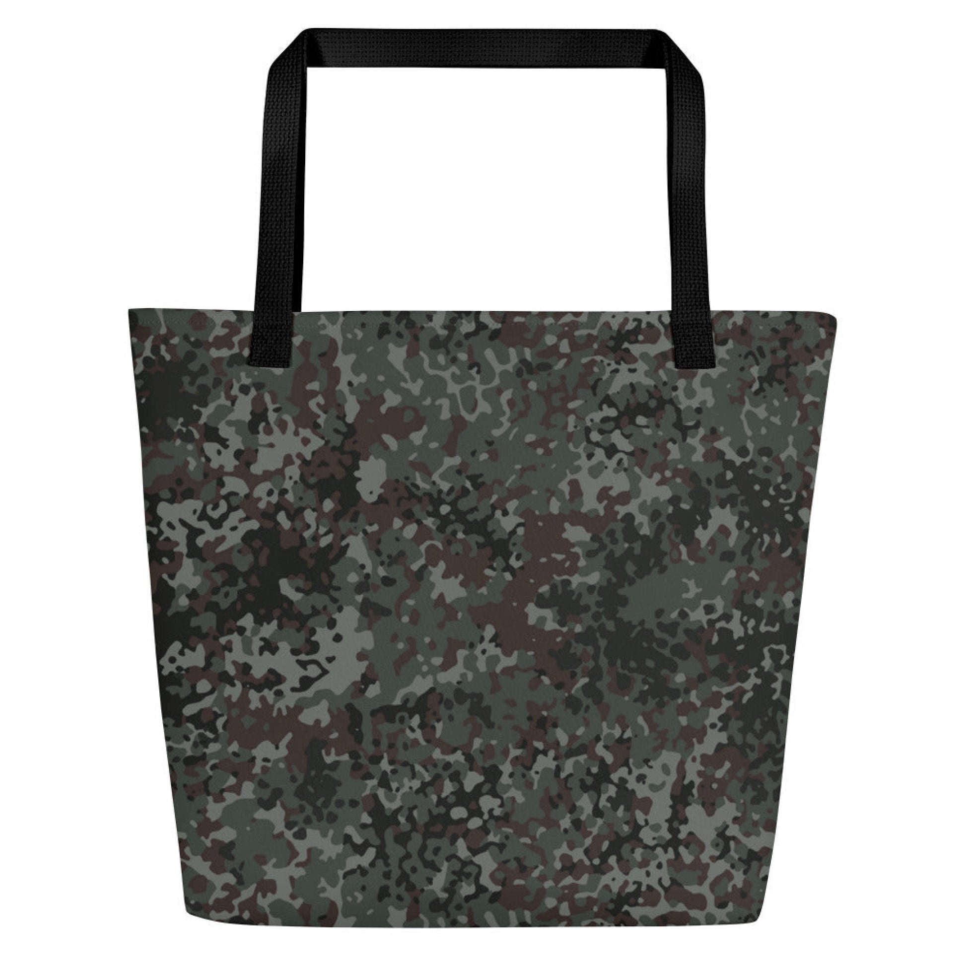 German Flecktarn Night Ops CAMO Large Tote Bag