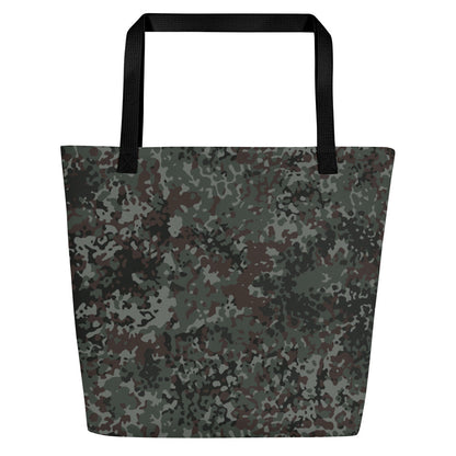 German Flecktarn Night Ops CAMO Large Tote Bag