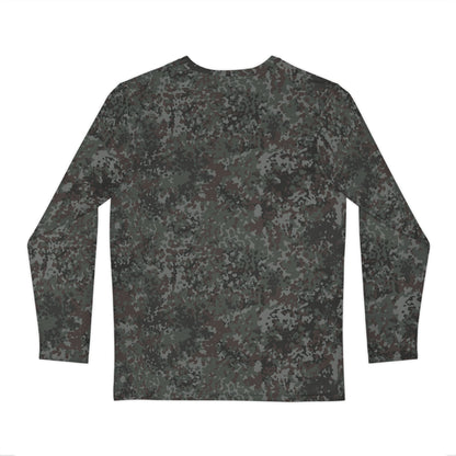 German Flecktarn Night Ops CAMO Unisex Long-Sleeve Shirt