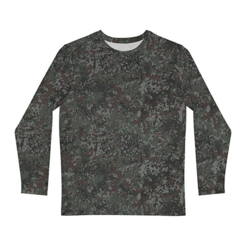 Flecktarn Bundeswehr Night Ops CAMO Unisex Long-Sleeve Shirt - XS