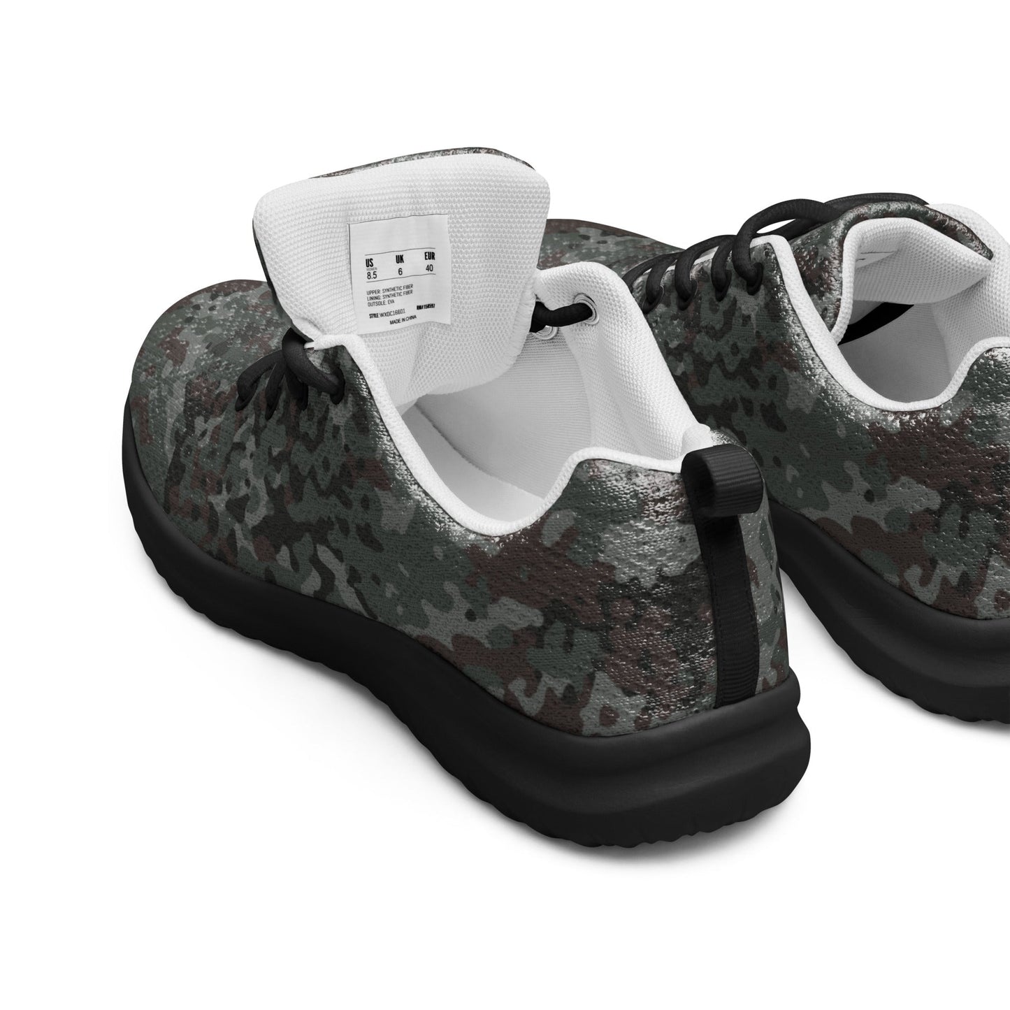 German Flecktarn Night Ops CAMO Mens Athletic Shoes