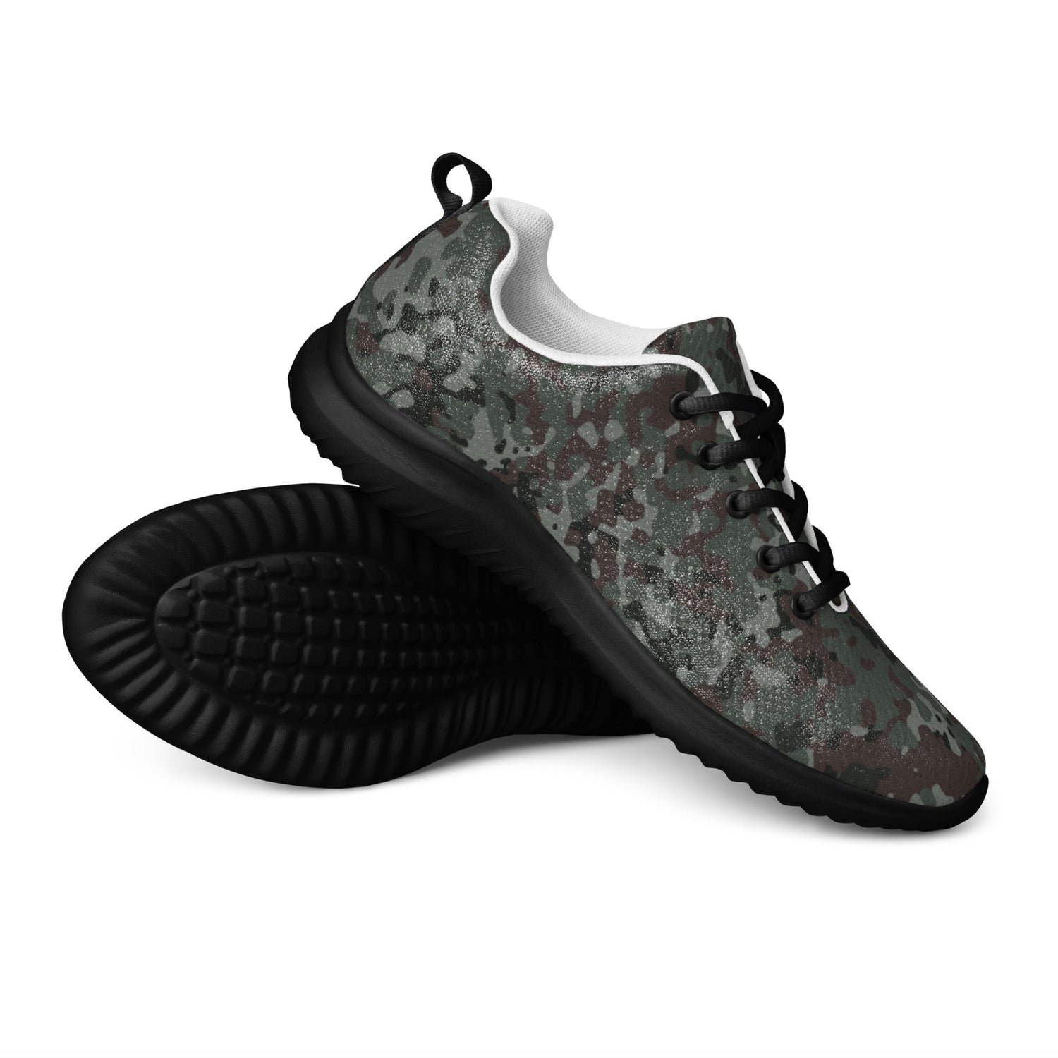 German Flecktarn Night Ops CAMO Mens Athletic Shoes - 5