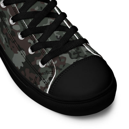 German Flecktarn Night Ops CAMO Mens High-Top Canvas Shoes