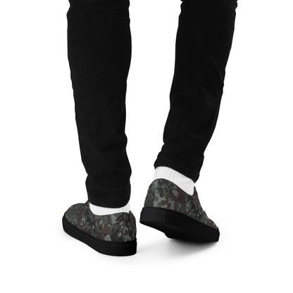 German Flecktarn Night Ops CAMO Mens Lace-Up Canvas Shoes - Lace-up