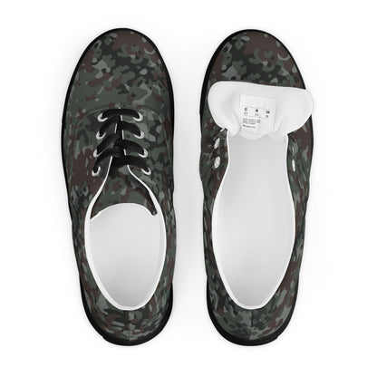 German Flecktarn Night Ops CAMO Mens Lace-Up Canvas Shoes - Lace-up